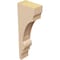 Ekena Millwork 3"W x 6"D x 18"H Thin Diane Rough Cedar Woodgrain TimberThane Corbel, Primed Tan CORUR03X06X18DIARCPR - alternate 6